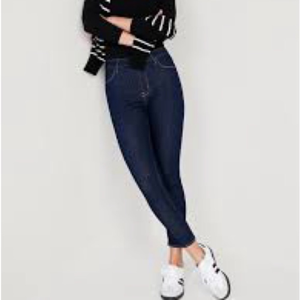 Old Navy Women Jean Pants 2 High Rise Super Skinny Dark Wash Stretch Blue - Picture 10 of 10